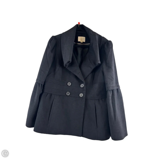 Coat Peacoat By Loft In Black, Size: Xl