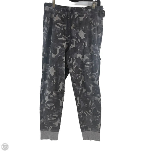 Athletic Pants By Nike Apparel In Camouflage Print, Size: L