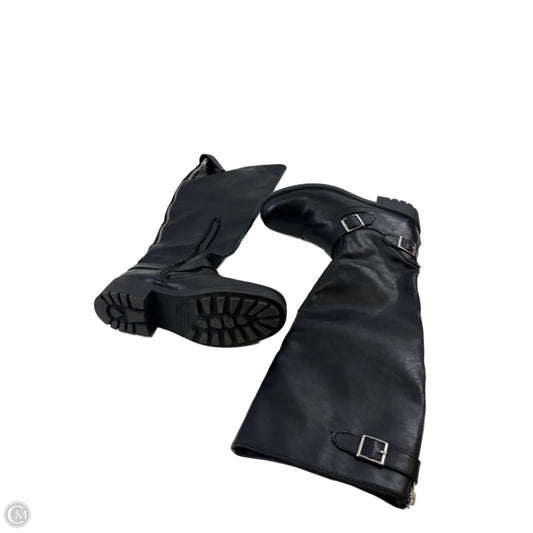 Boots Mid-calf Heels By Mossimo In Black, Size: 8