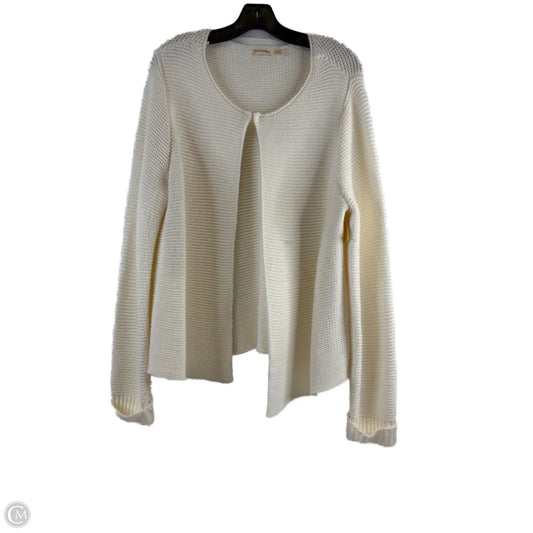 Sweater Cardigan By Faded Glory In White, Size: Xl