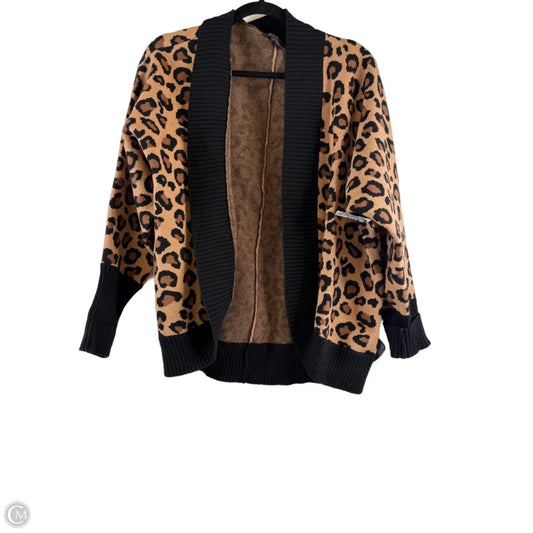 Cardigan By T Tahari In Leopard Print, Size: L