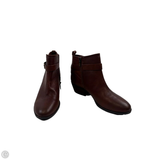 Boots Ankle Heels By Vince Camuto In Brown, Size: 8.5