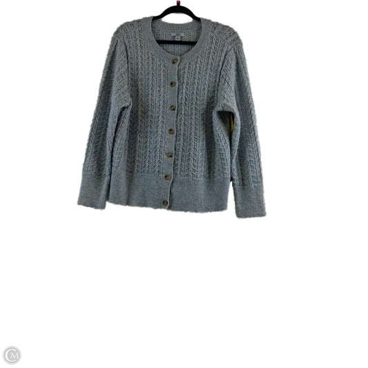 Sweater Cardigan By Croft And Barrow In Blue, Size: Xl