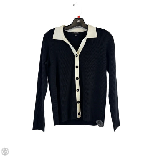 Cardigan By Talbots In Black & White, Size: Sp