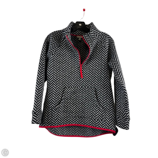 Jacket Fleece By T Tahari In Black & White, Size: S