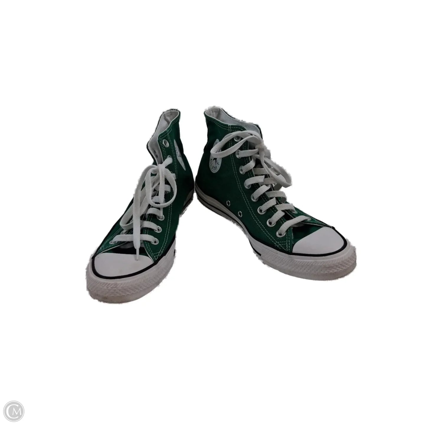 Shoes Sneakers By Converse In Green & White, Size: 9