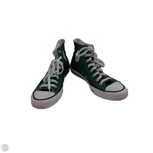 Shoes Sneakers By Converse In Green & White, Size: 9