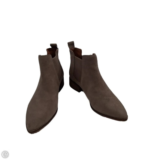 Boots Ankle Heels By Lucky Brand In Taupe, Size: 9