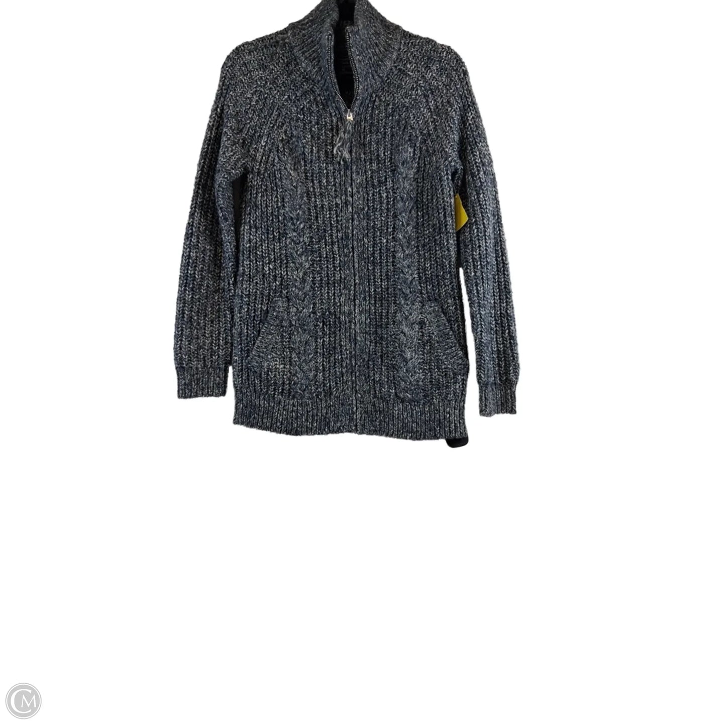 Sweater Cardigan By Abercrombie And Fitch In Blue & White, Size: Xs