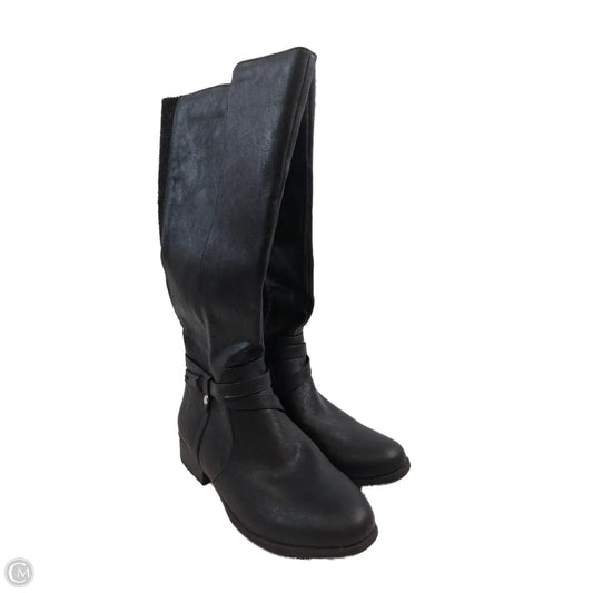 Boots Knee Flats By Life Stride In Black, Size: 9