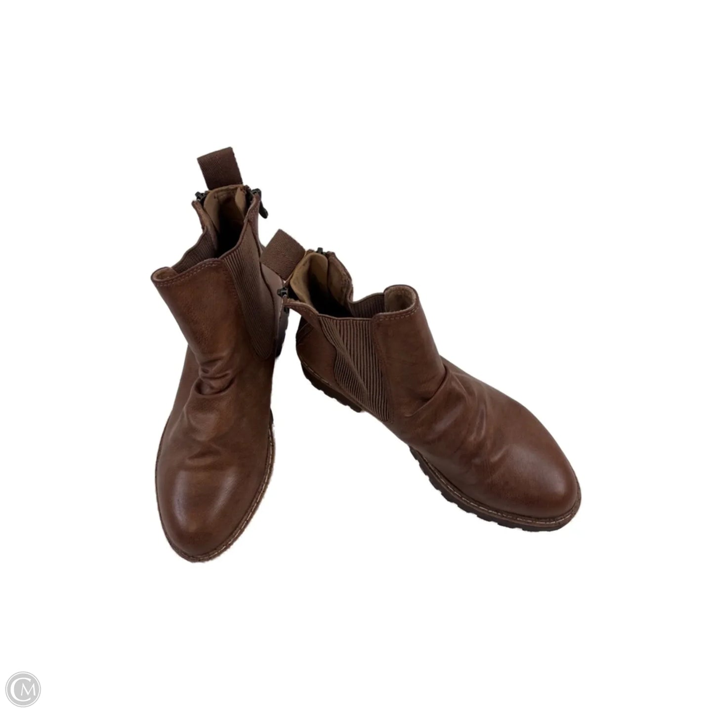 Boots Ankle Heels By Blowfish In Brown, Size: 8