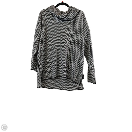 Sweater By Calvin Klein In Black & White, Size: L