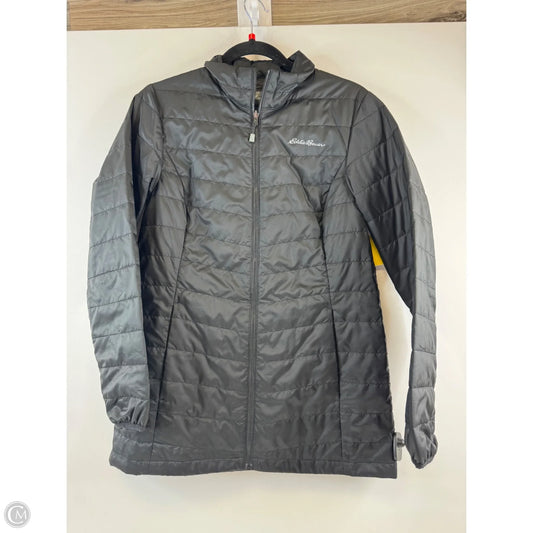Jacket Puffer & Quilted By Eddie Bauer In Black, Size: M