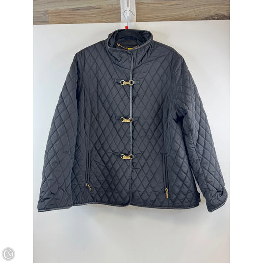 Jacket Puffer & Quilted By Jones New York In Black, Size: Xl