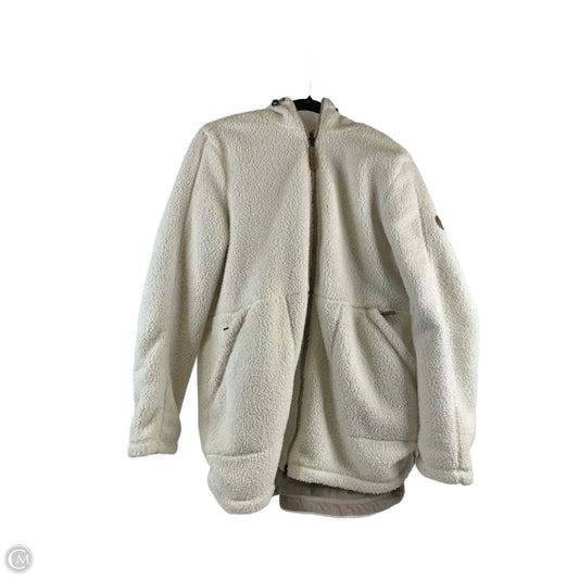 Jacket Faux Fur & Sherpa By Gerry In White, Size: L