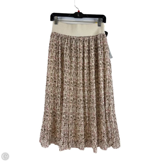 Skirt Midi By Clothes Mentor In Red & Tan, Size: 8