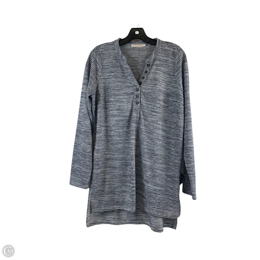 Top Long Sleeve By Cyrus In Blue, Size: M