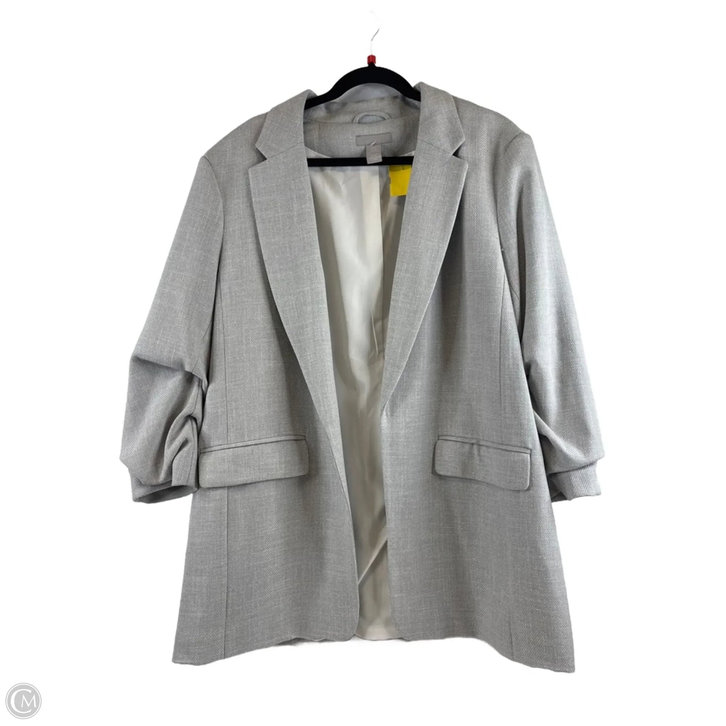 Blazer By H&m In Grey & White, Size: Xl