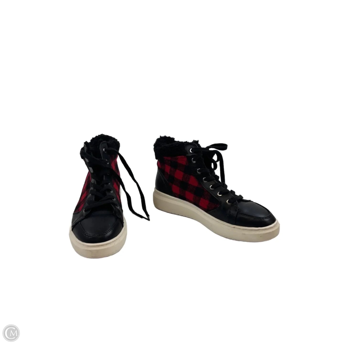Shoes Sneakers By Marc Fisher In Black & Red, Size: 9