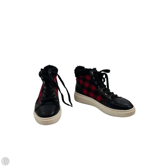 Shoes Sneakers By Marc Fisher In Black & Red, Size: 9