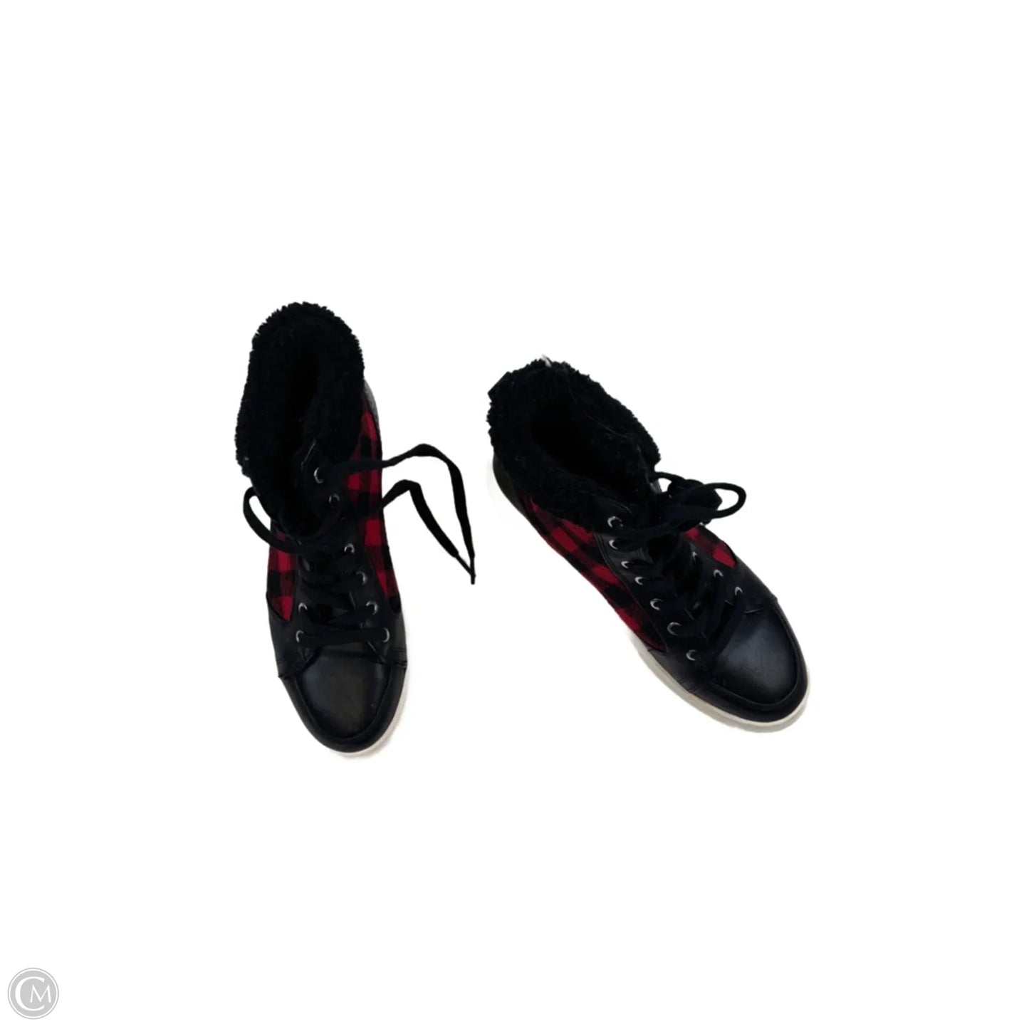 Shoes Sneakers By Marc Fisher In Black & Red, Size: 9