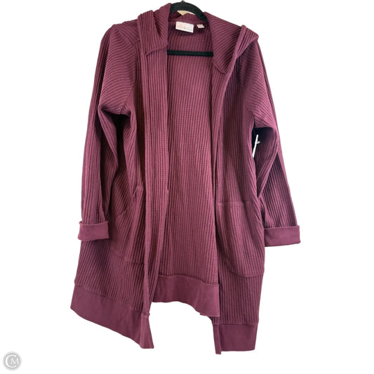 Cardigan By Belle By Kim Gravel In Maroon, Size: 1x