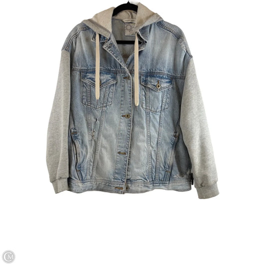 Jacket Denim By Aerie In Blue & Grey, Size: M