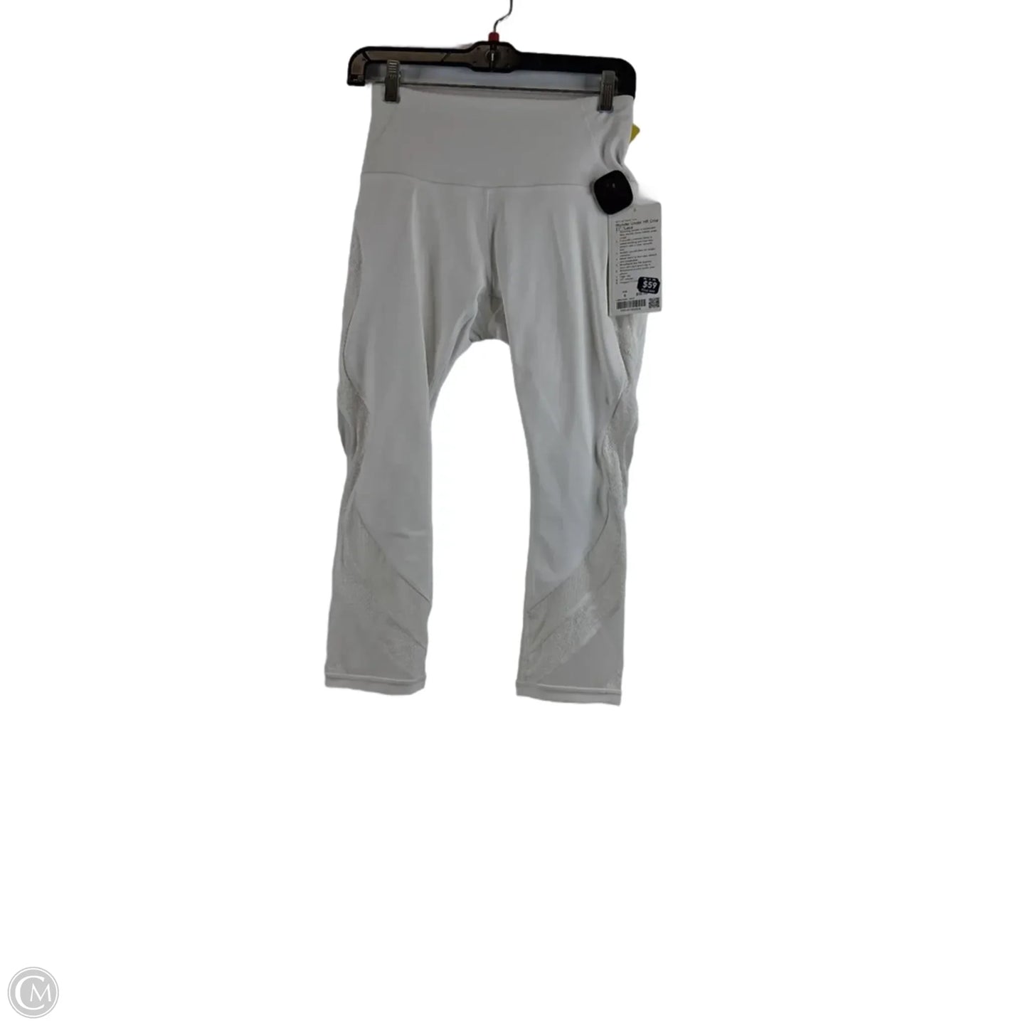 Athletic Leggings Capris By Lululemon In White, Size: S