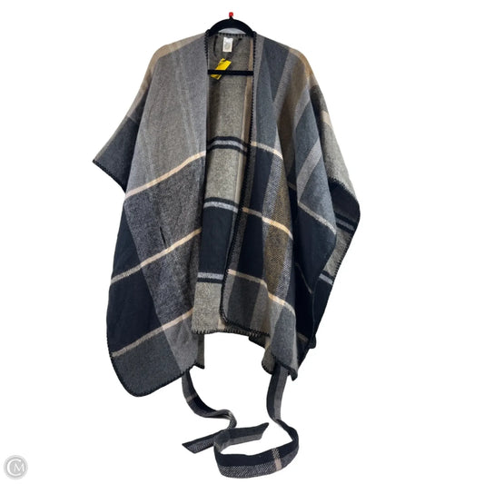 Shawl By Clothes Mentor In Black & Brown, Size: Osfm