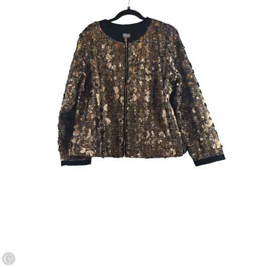 Jacket Other By Chicos In Gold, Size: Xl