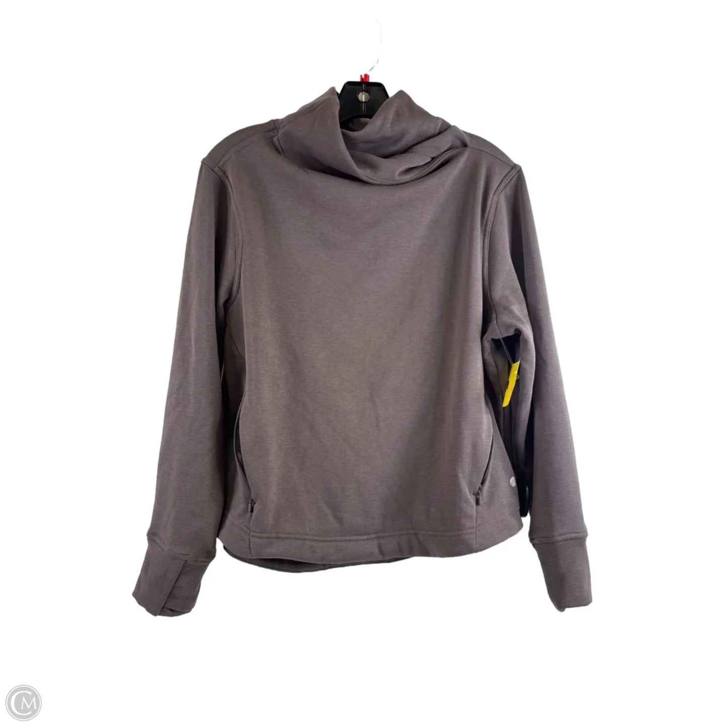 Athletic Sweatshirt Collar By Apana In Brown, Size: M