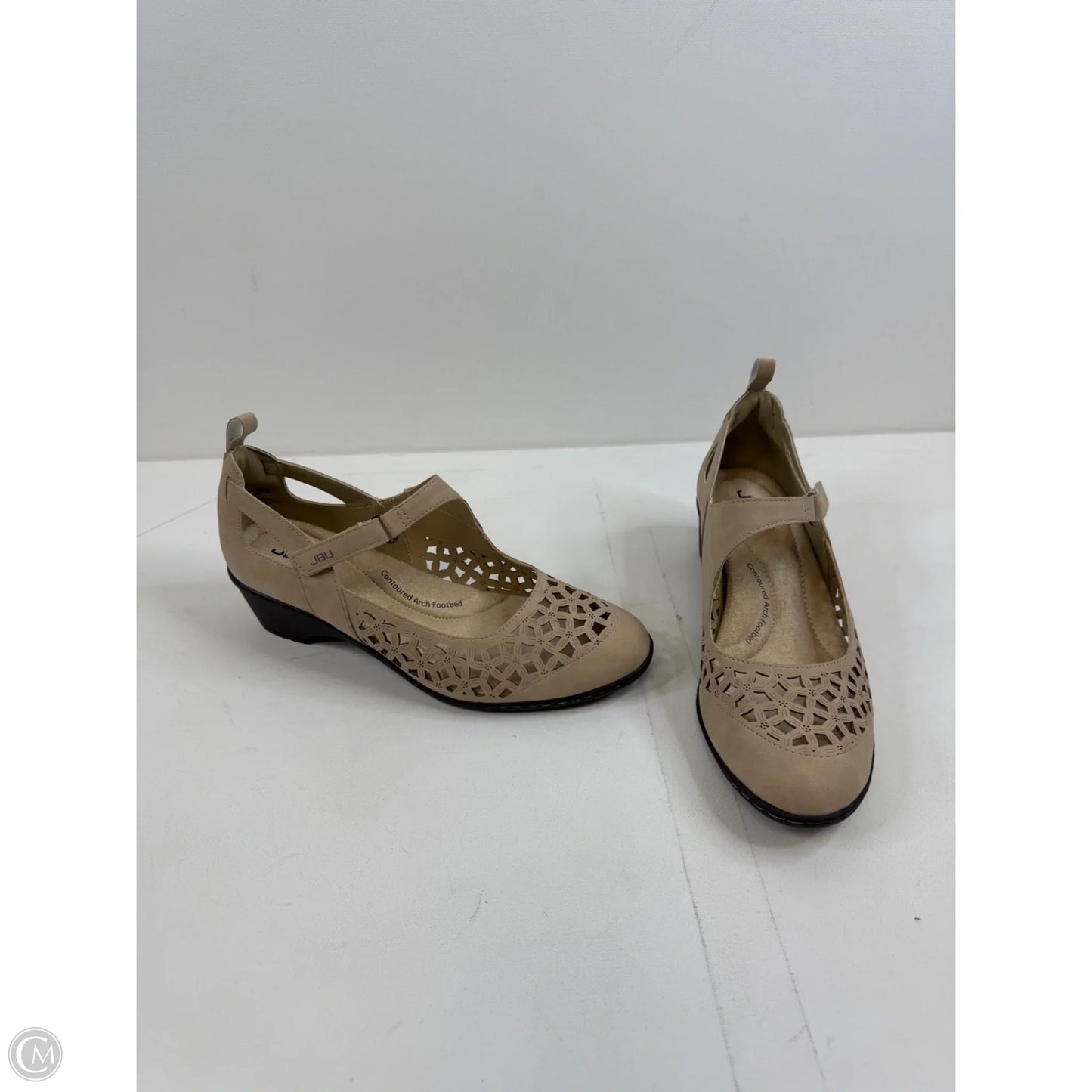 Shoes Heels Block By Jbu By Jambu In Tan, Size: 10