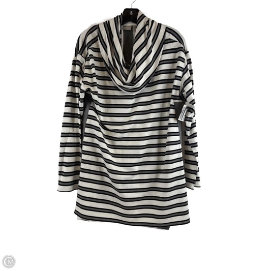 Top Long Sleeve By Chicos In Black & White, Size: M