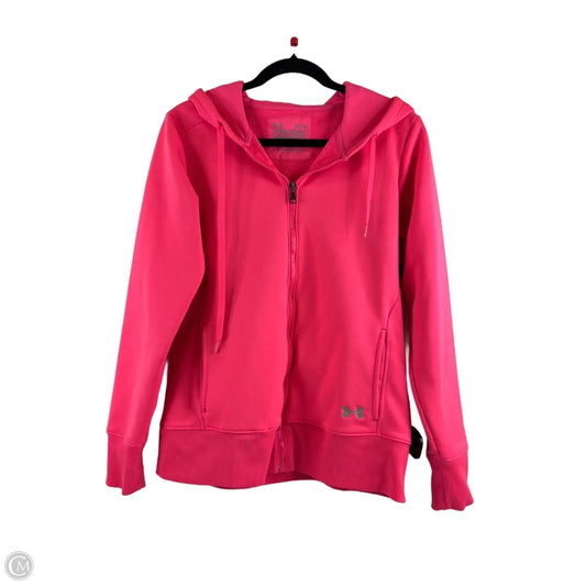 Athletic Jacket By Under Armour In Pink, Size: M