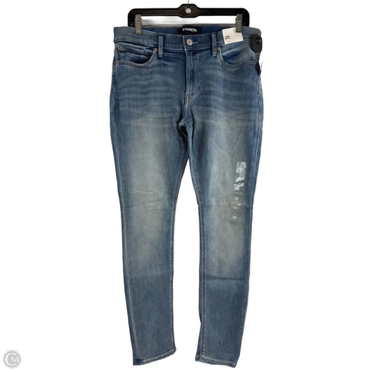 Jeans Jeggings By Express In Blue Denim, Size: 12