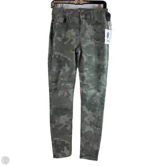 Jeans Skinny By Old Navy In Camouflage Print, Size: 8