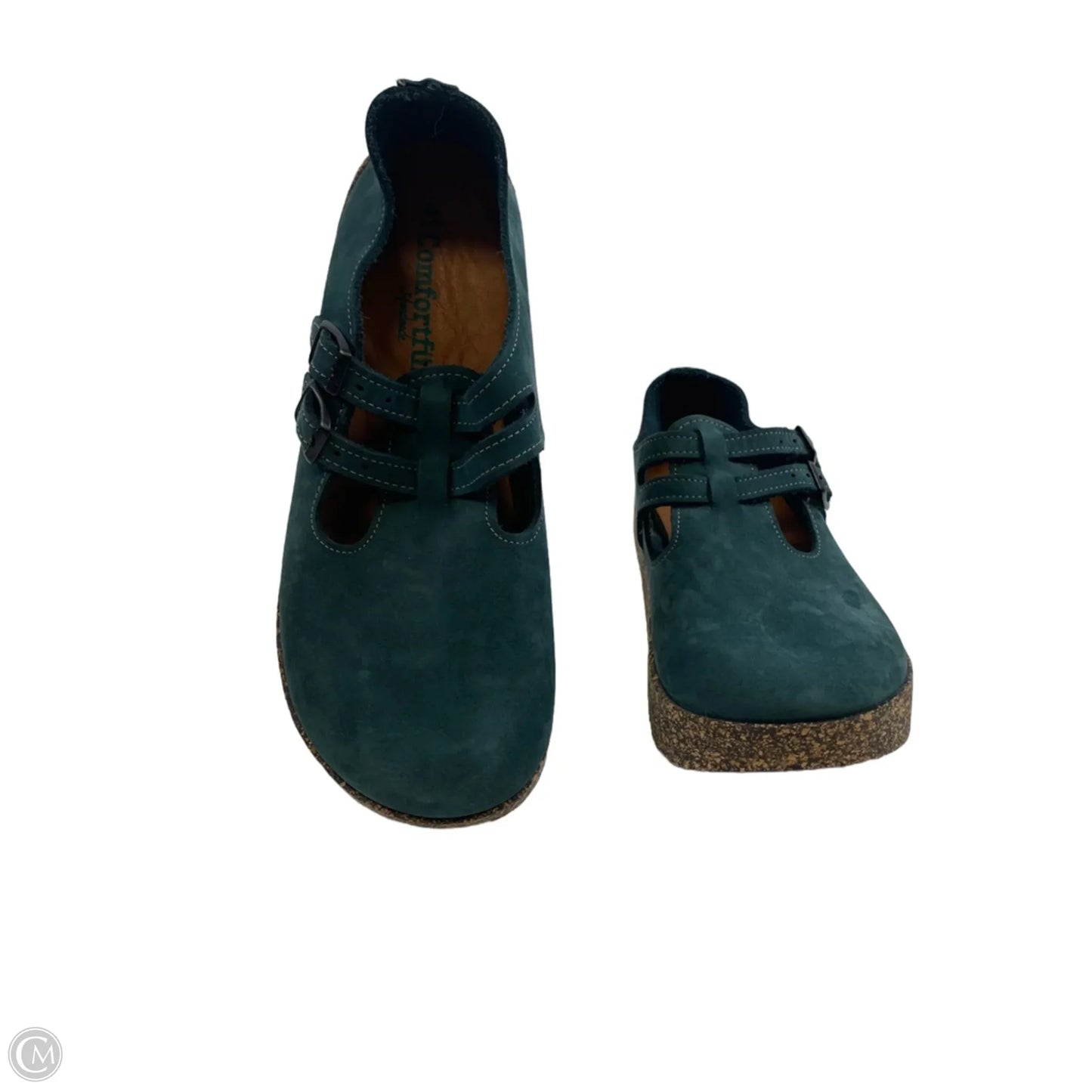 Shoes Flats By Clothes Mentor In Teal, Size: 10