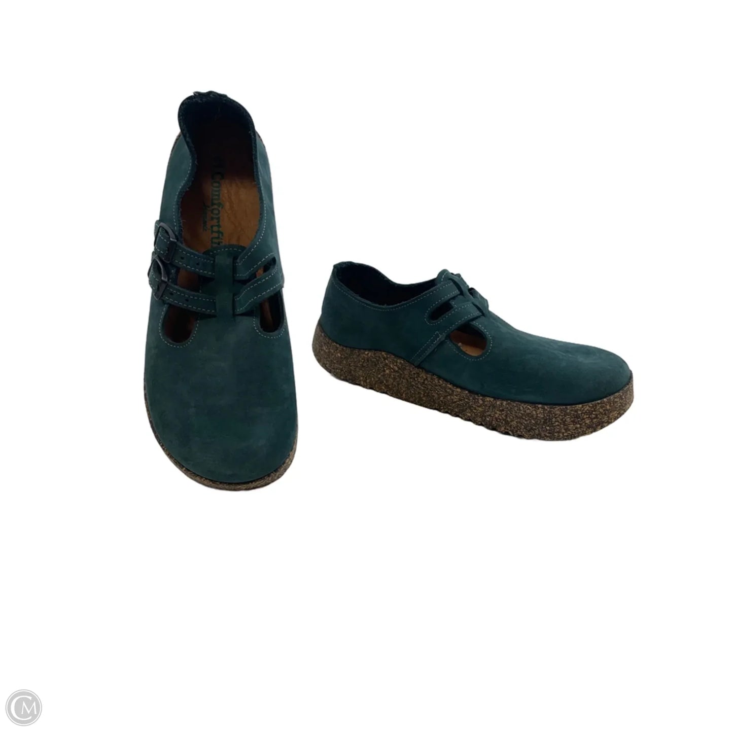Shoes Flats By Clothes Mentor In Teal, Size: 10