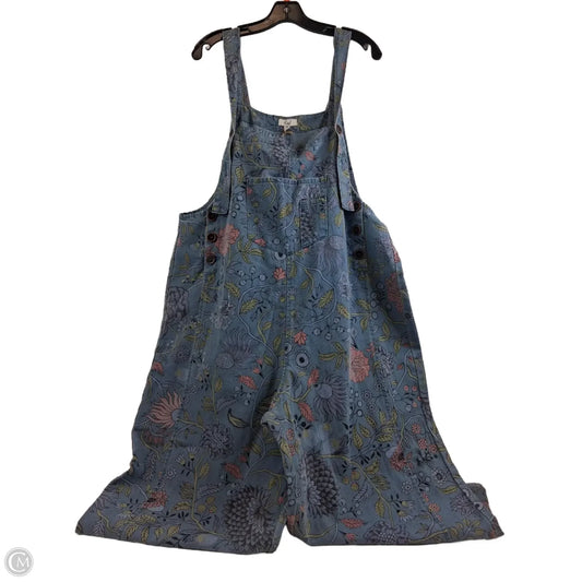 Overalls By Easel In Blue & Green, Size: M
