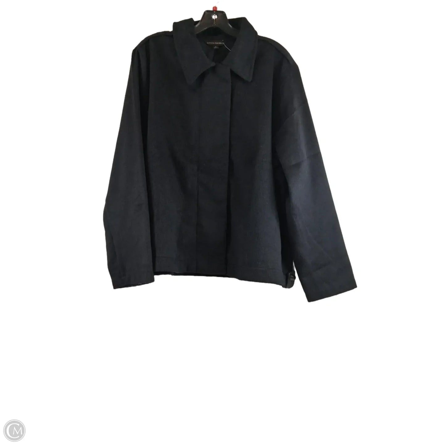 Jacket Shirt By Banana Republic In Black, Size: Xl