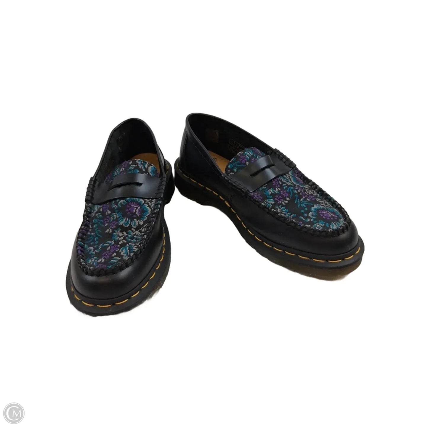 Shoes Heels Block By Dr Martens In Black & Purple, Size: 9