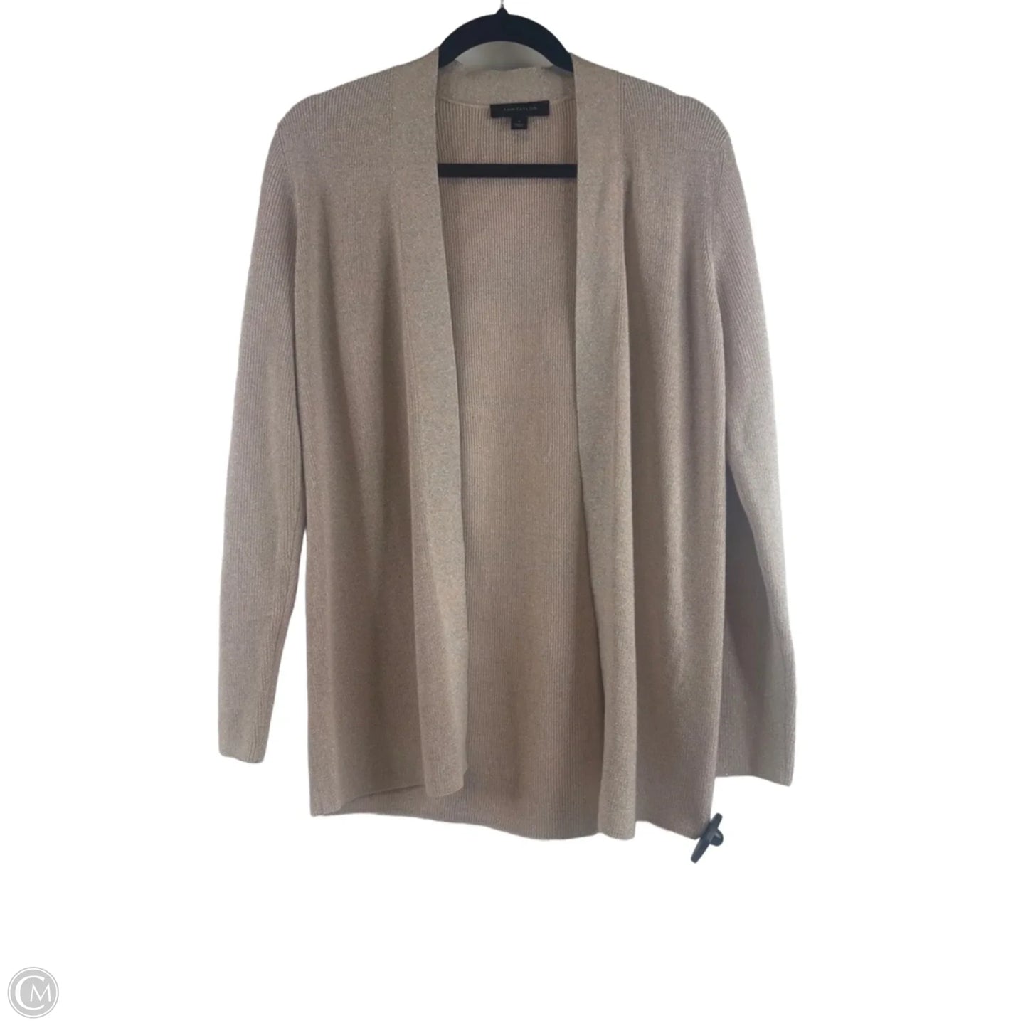 Cardigan By Ann Taylor In Pink & Silver, Size: M