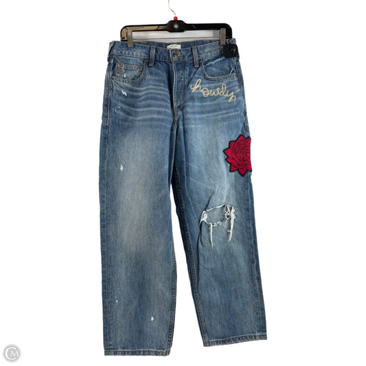 Jeans Straight By Ariat In Blue Denim, Size: 8