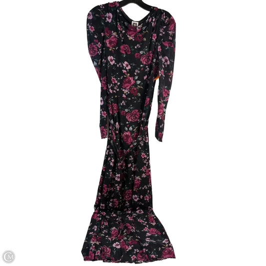 Dress Casual Maxi By Anne Klein In Black & Pink, Size: L
