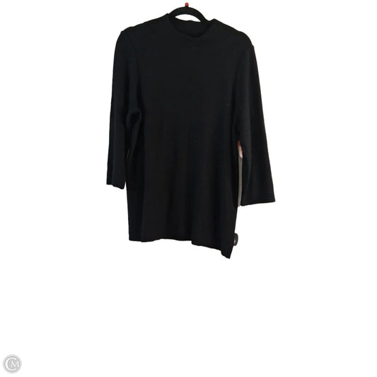 Sweater By Chicos In Black, Size: L