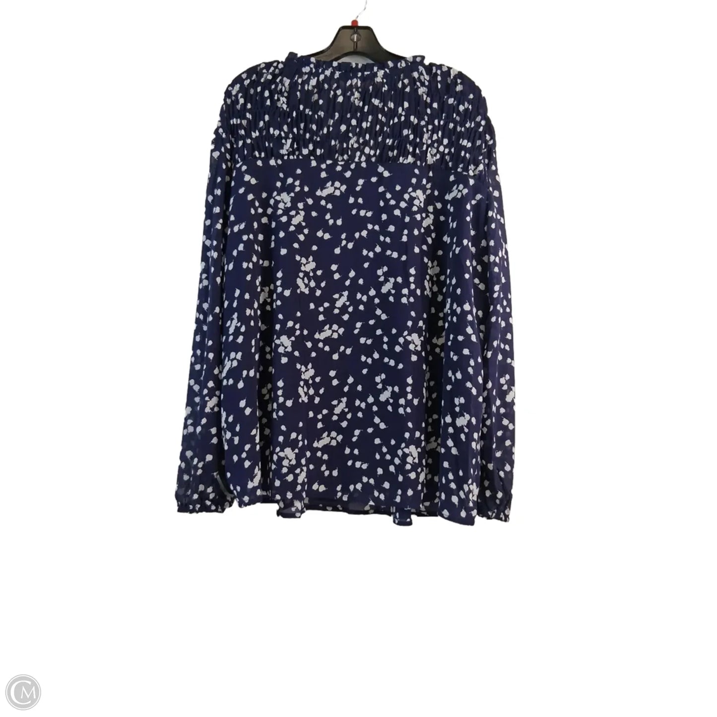 Top Long Sleeve By Dokotoo In Purple & White, Size: 2x