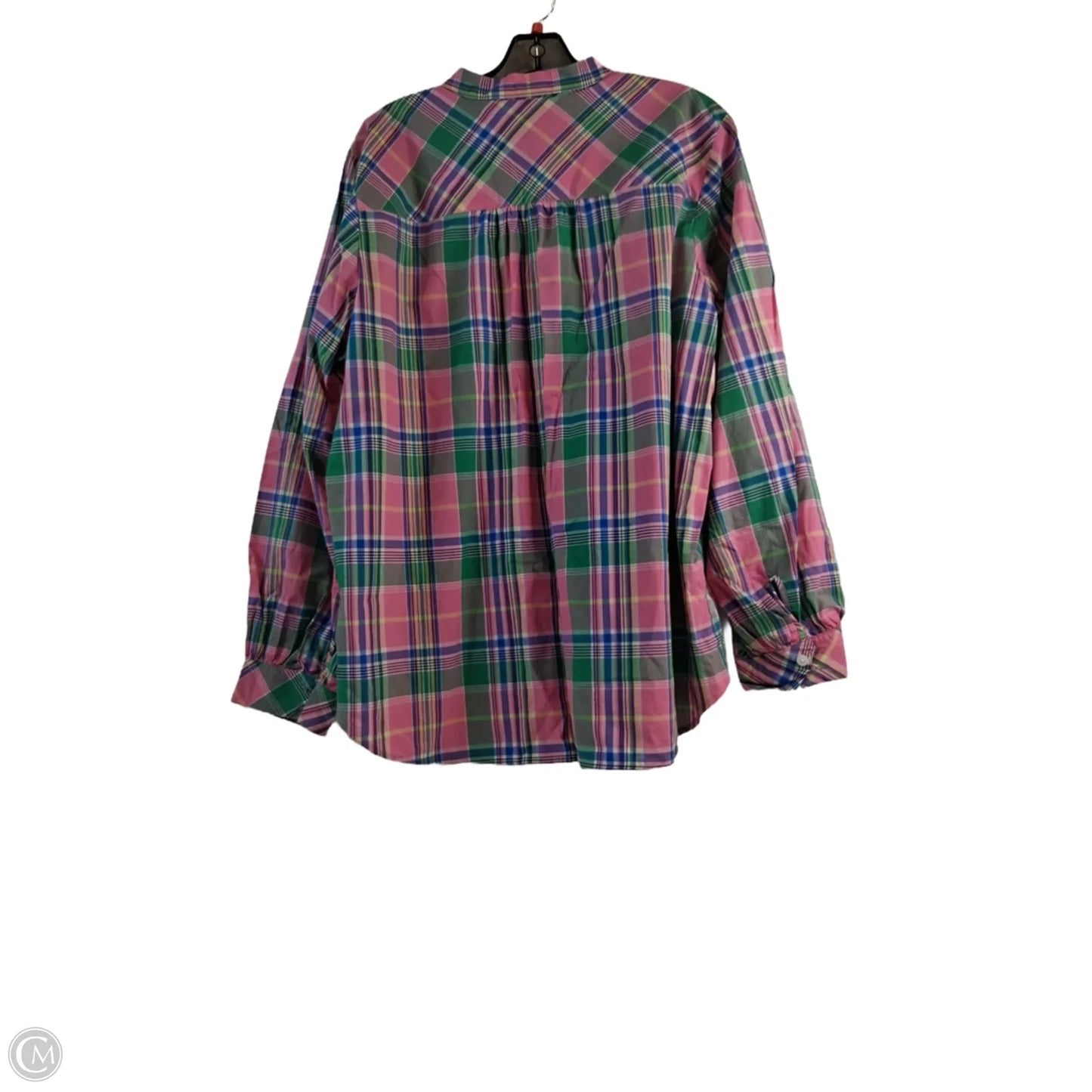 Top Long Sleeve By Tommy Hilfiger In Pink & Purple, Size: Xl