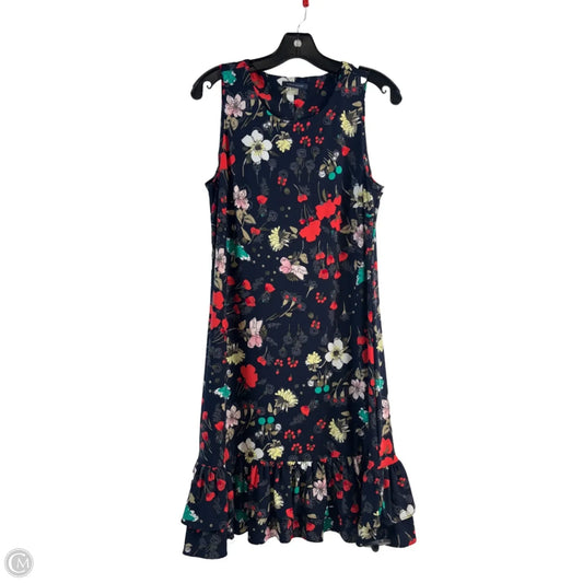 Dress Casual Midi By Tommy Hilfiger In Blue & Red, Size: M