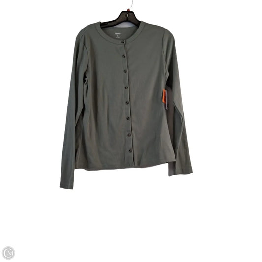 Top Long Sleeve By Sonoma In Green, Size: L