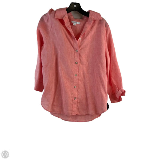 Top Long Sleeve By Chicos In Pink, Size: M